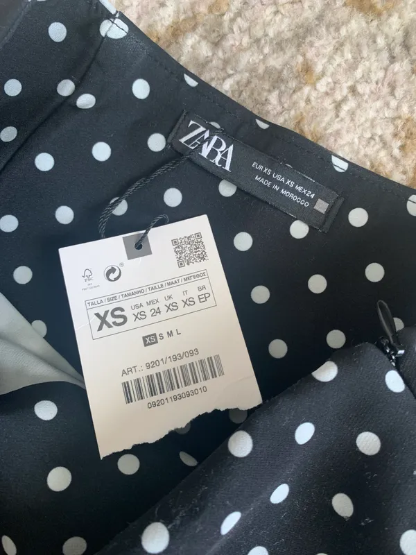 ZARA Nwt Polk A Dot Skirt Sz Xs - Image 3