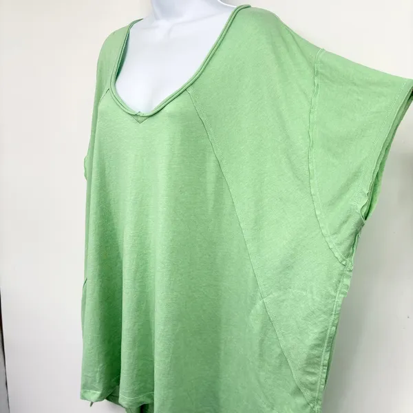 Free People Movement Keep It Casual Tunic‎ Women M Green Oversized Pockets Top - Image 6