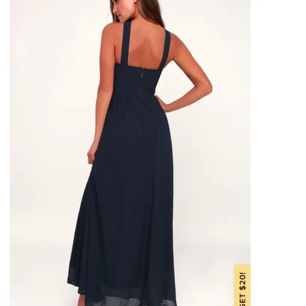 Lulu’s air of romance navy blue maxi formal dress - Image 7