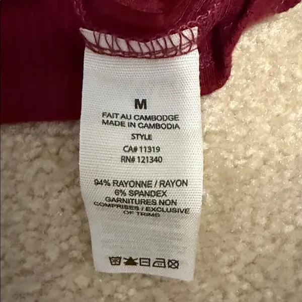 Garage Burgundy Top - Image 3