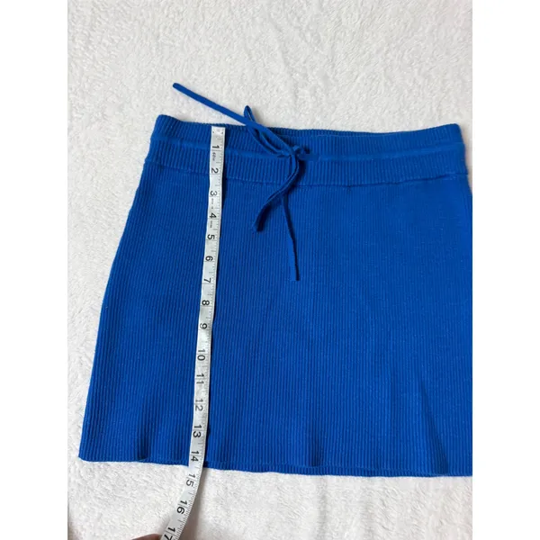 L*Space Active x Anthropologie Jet Set Mini Skirt M in Snorkel Blue NWT - Image 8