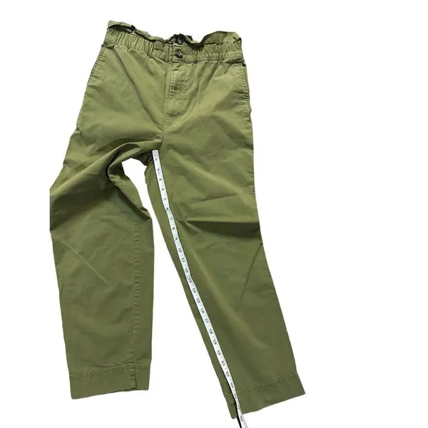Madewell Double Button Tapered High Rise Pants sz‎ 2 paper bag waist - Image 10