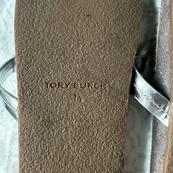 Tory Burch Silver and Brown Sandals - Image 12