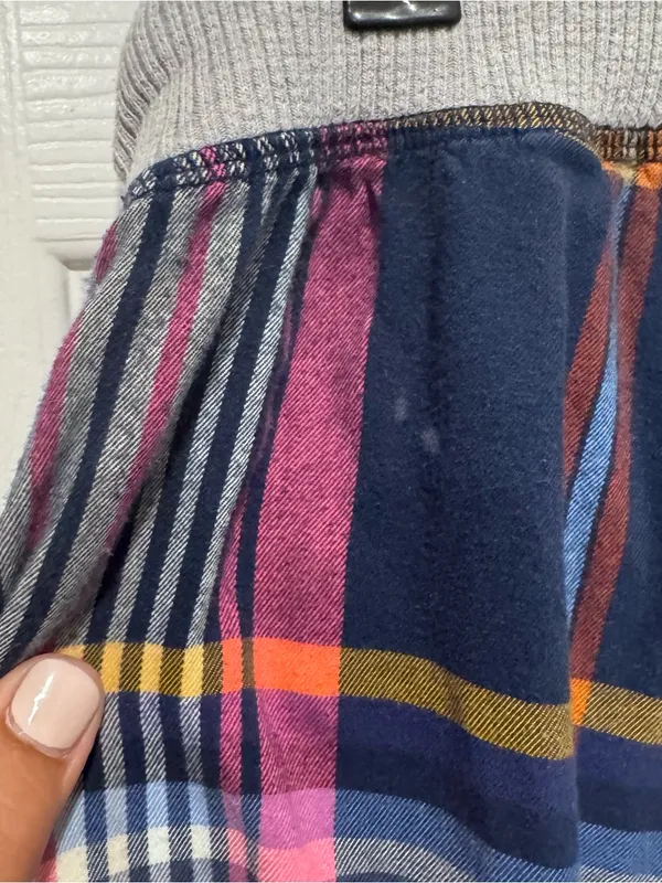 Aerie Plaid Flannel Pajama Pants Women’s XS Blue Pink Lounge Sleepwear - Image 8