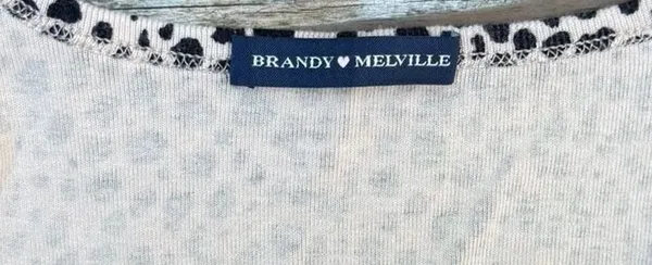 Brandy Melville Leopard Print Button Top - Image 3