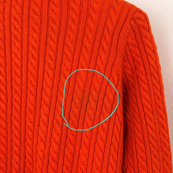 Lauren Ralph Lauren vintage orange cable knit sweater - Image 5