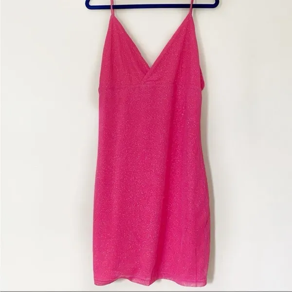 Revolve Superdown Sydney Sparkle Mini Dress in Pink‎ sz small - Image 6