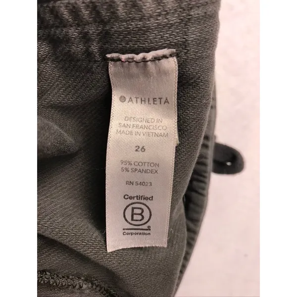 Athleta‎ Farallon Short Dark Gray Cotton Utility Cargo Shorts Womens Size 26 - Image 11