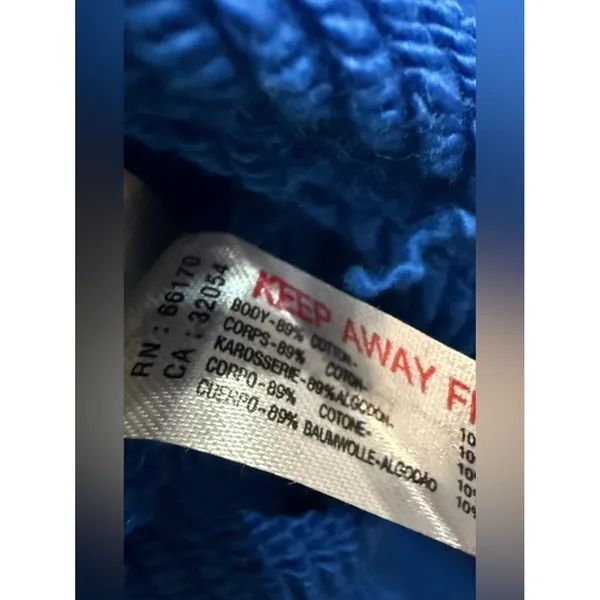 New FREE PEOPLE Movement Cruise Off the Shoulder Sweatshirt Blue Oversized‎ S - Image 5