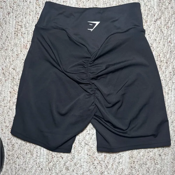 Gymshark Black Bike Shorts - Image 2