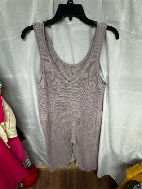 Free People Lavender Knit Tank Jumpsuit - Image 3