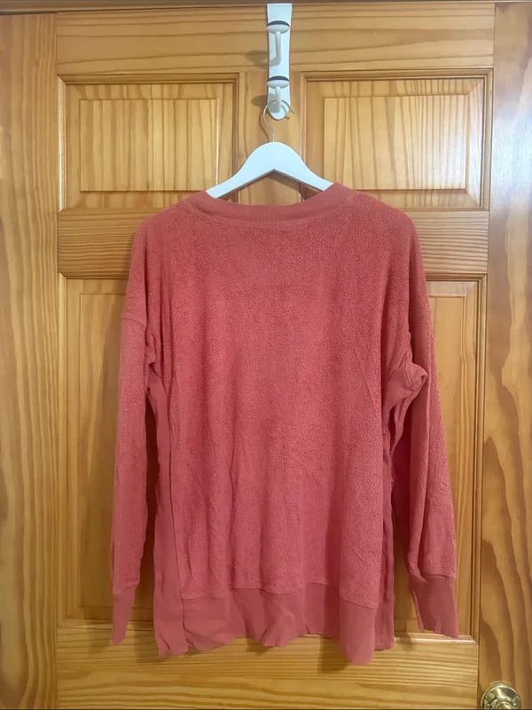 Aerie Size Small Oversized Pink Crewneck Sweatshirt - Image 7