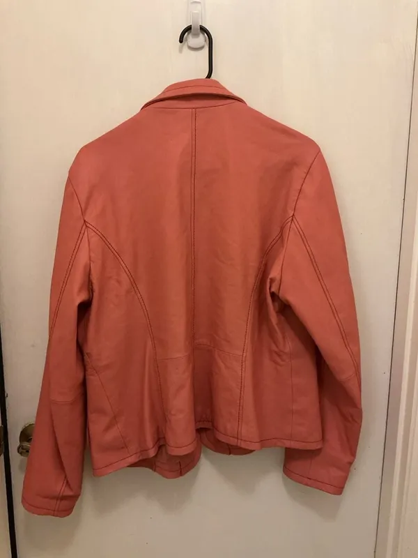 Wilsons Leather Women's Coral Genuine Leather Blazer Jacket Size XL - Image 4
