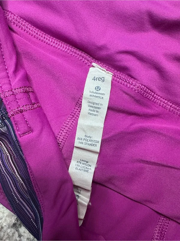 lululemon athletica Magenta Skort with Striped Waistband - Image 8