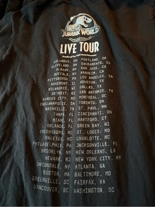 Live Tour Black Graphic Tee - Image 5