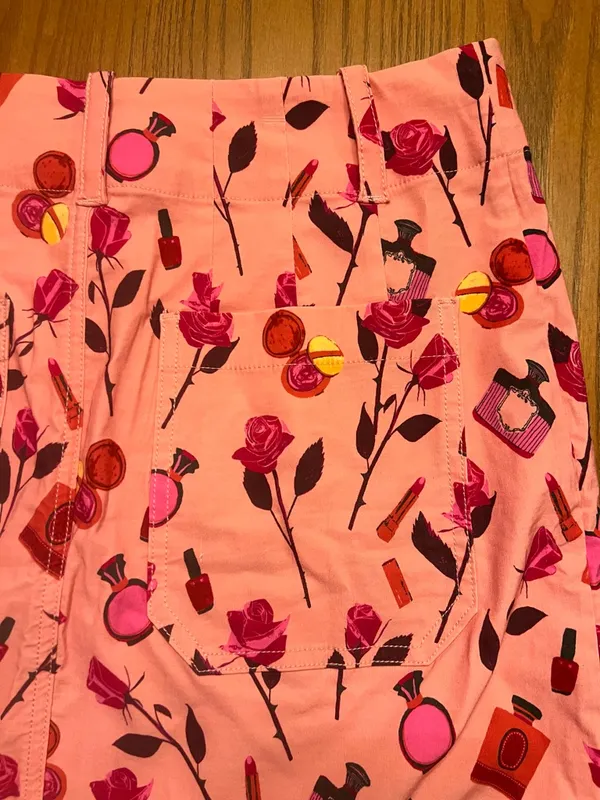 Anthropologie Maeve The‎ Anisa Makhoul Colette Mini Skirt Pink Rose Size Small - Image 15