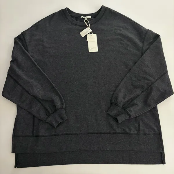 NWT! Z Supply Charcoal Gray Oversized Sweatshirt - Image 4