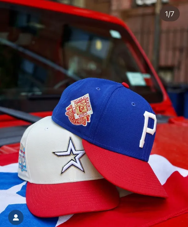 Caps and curls Pittsburg pirates Puerto Rico festival exclusive size 7 brand new sold out autographed with pin - Image 4