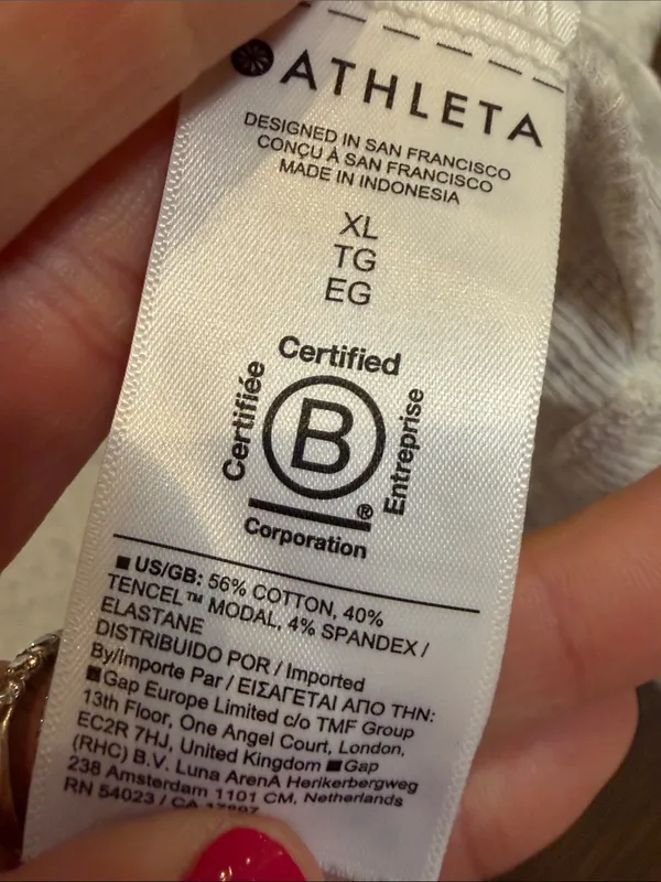 Athleta Coaster Crop Hoodie in Light Heather Gray Size XL - C30-132 - Image 4