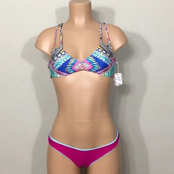 PILYQ multicolored reversible bikini set. NWT - Image 10