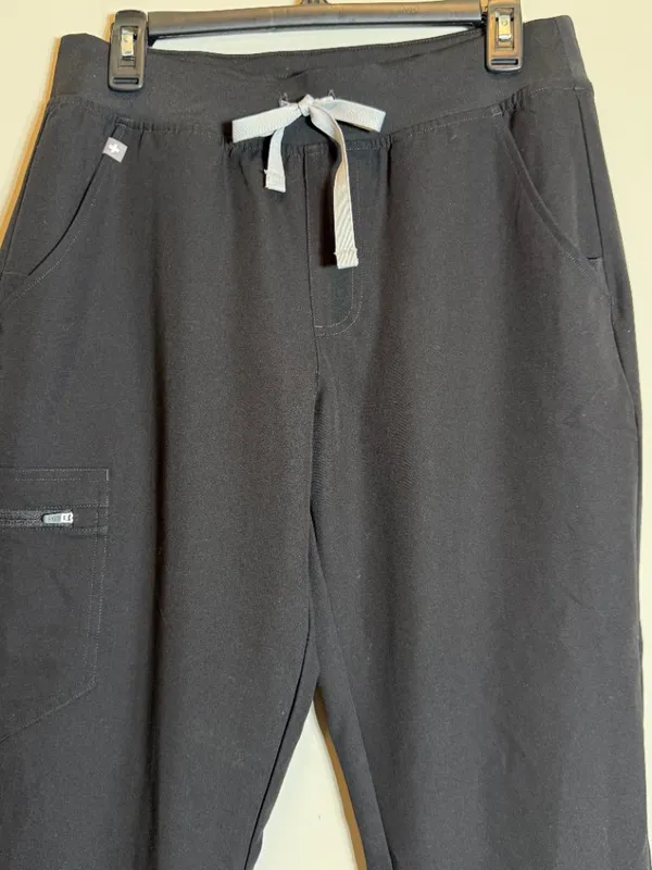 Figs Zamora Jogger Scrub Pant Womens Medium Black Medical Nurse Technical Health - Image 8