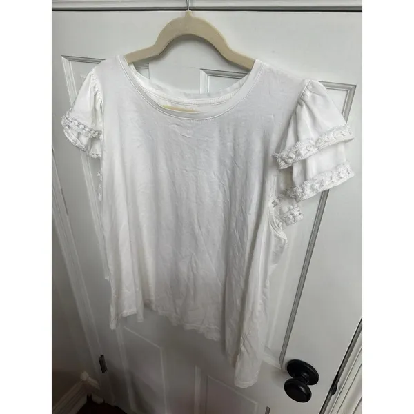 Lilly Pulitzer Clover Top in Resort White short sleeve women's xl - Image 2