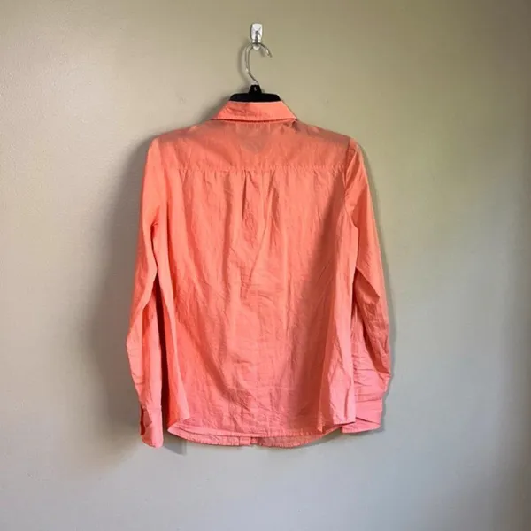 Loft small long sleeve‎ peach blouse - Image 5
