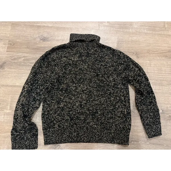 Polo Wool Blend Vtg Turtleneck Medium Unisex M Sweater‎ Speckled Handknit Silk - Image 2