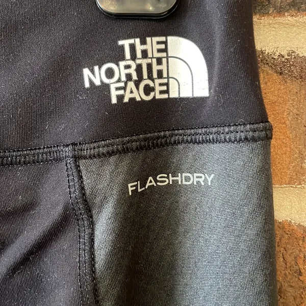 North face Black and Gray Leggings Medium - Image 4