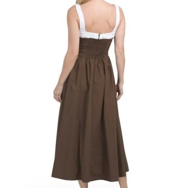 ✨MOON RIVER Two Tone Drop Waist Peakaboo Sz Large Dress✨ - Image 4