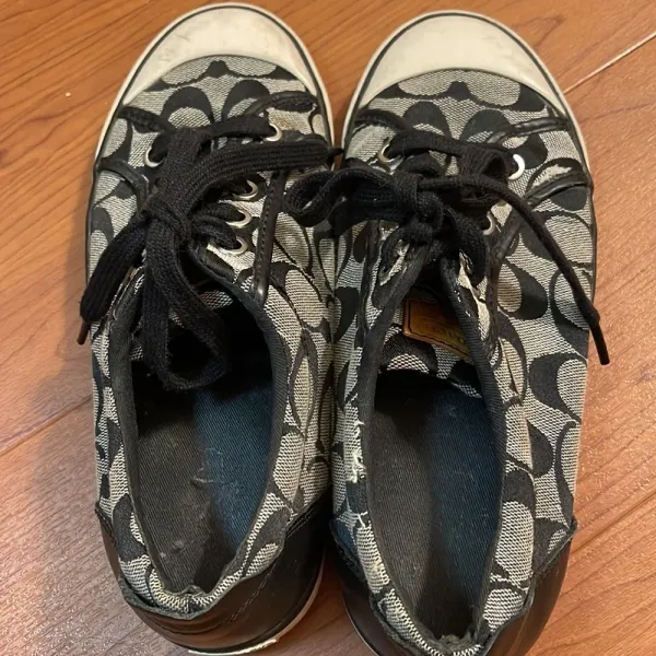 Coach Black Signature Canvas Sneakers - Image 2