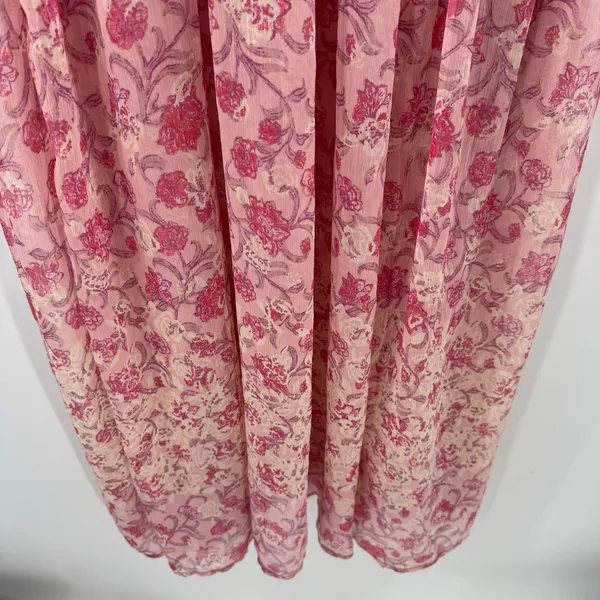 Free People Dress Womens Medium NEW See It Through Pink Boho Maxi Sheer NWOT - Image 10