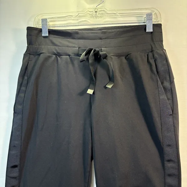 Athleta Women Black Metro Downtown Pull On Pants Joggers travel Size Small Tall - Image 3