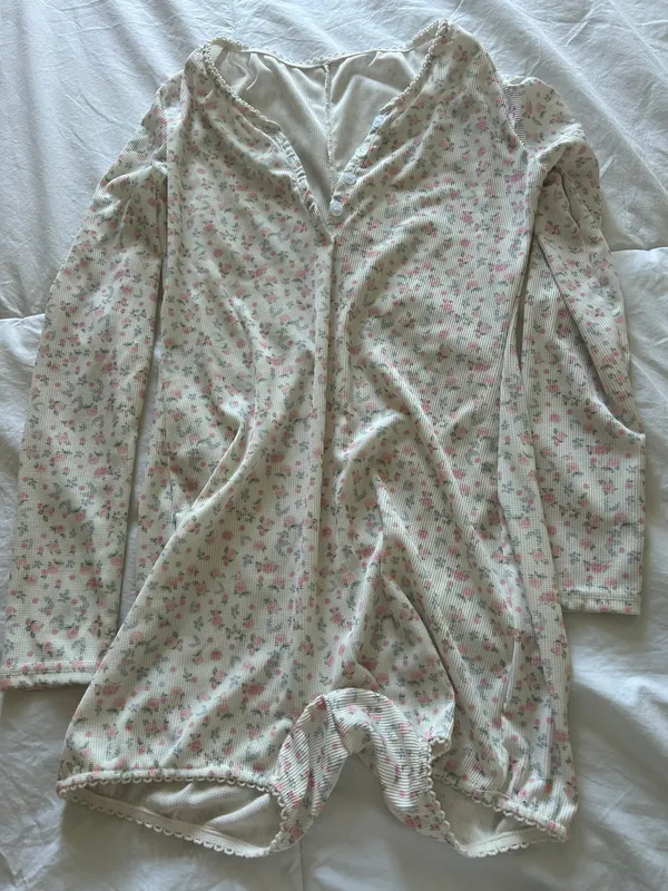 One Piece Floral  Pjs - Image 2