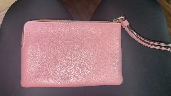 Pink Coach Wristlet Leather - Image 3