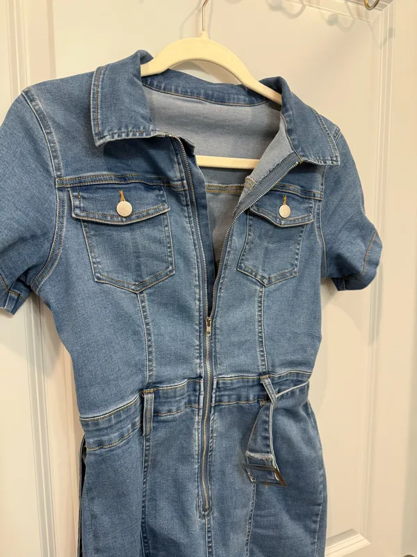 Denim Romper Blue - Image 3