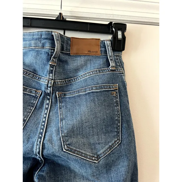 madewell Curvy Cali Demi-Boot Crop Jeans size 23 Blue - Image 7