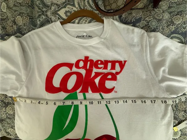 Coca Cola Shirt Cherry Coke Classic Everyday Boyfriend Fashion size small - Image 3