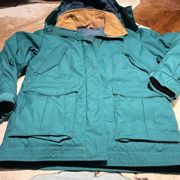 Vintage‎ Woolrich Heavy Down Fill Winter Jacket Fisherman Core C47 - Image 3