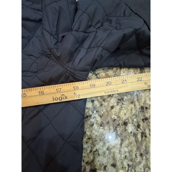 Lauren Ralph Lauren Quilted Hooded Anorak Coat Black Size Petite XS Hooded - Image 10