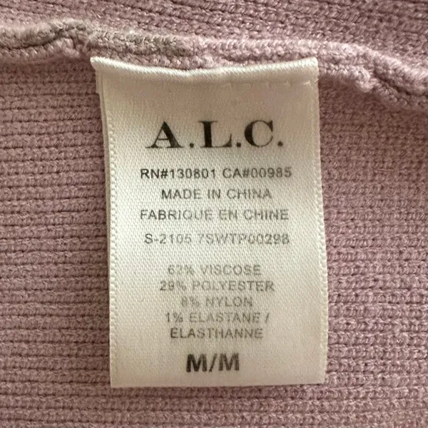 A.L.C. Winnie Knit Bra Top‎ in a Rose Pink Color Size Medium Cropped Top - Image 7