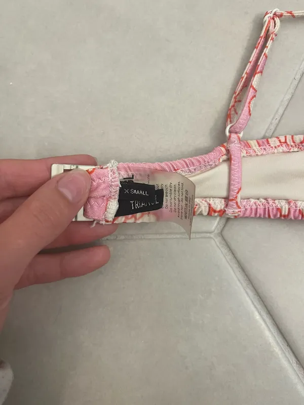 triangl bikini xs/xxs pink floral - Image 4