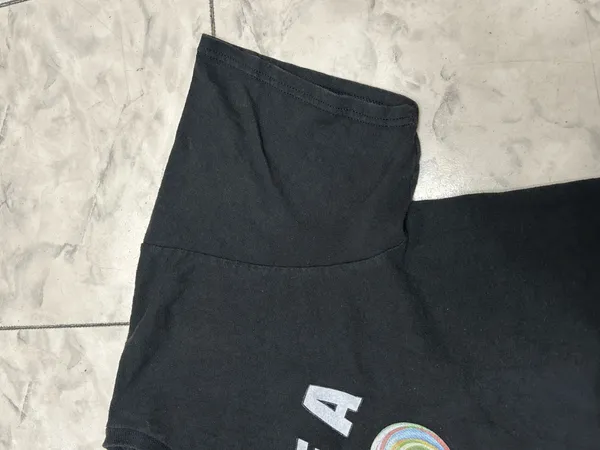 Delta Pro Weight Black Graphic T-Shirt Large Short Sleeve - Image 7