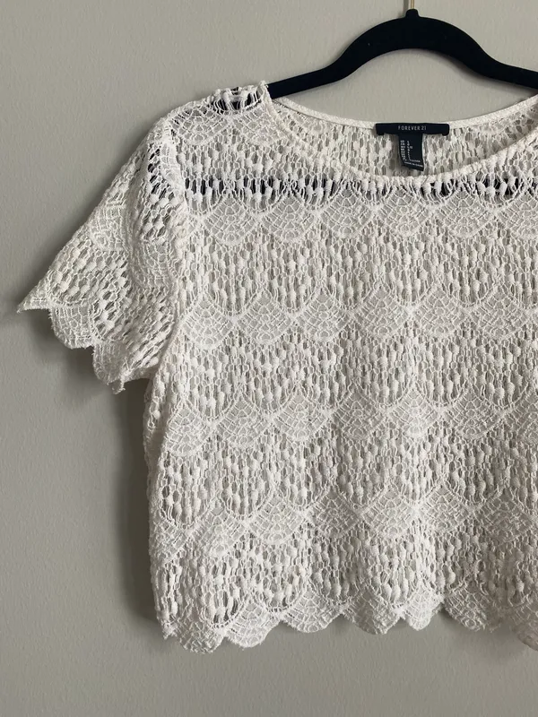 Forever 21 Lace Crop Top - Image 3