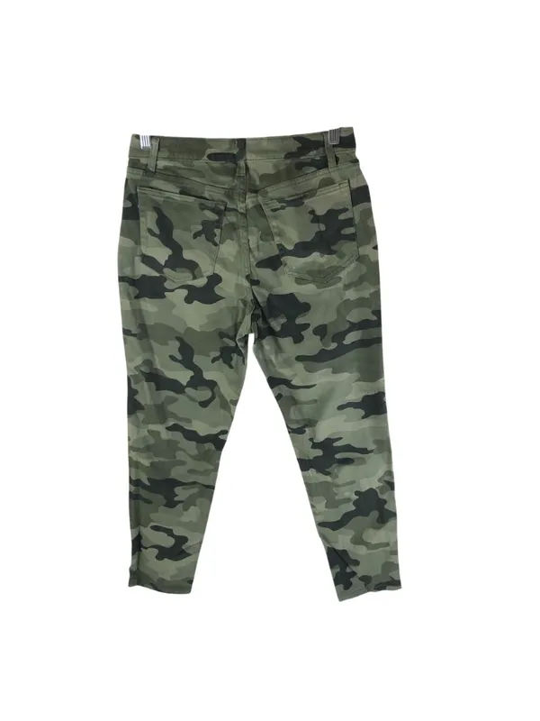 Nili Lotan Target Camo Print Womens Skinny Jeans Size 8 Mid-Rise Cotton-Blend - Image 2