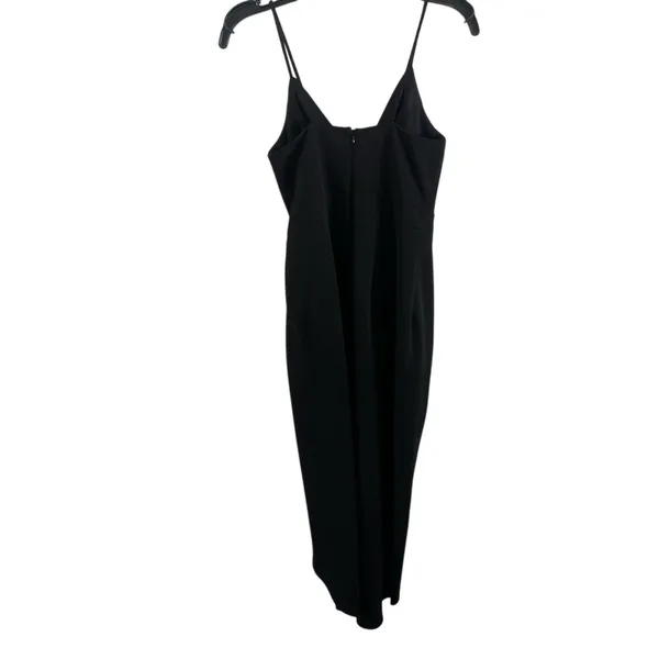 BHLDN Caron Midi Dress Black Size 0 Sleek Formal Cocktail Wedding‎ Guest Chic - Image 4
