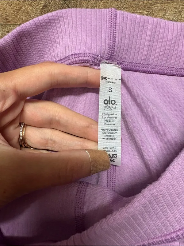 Alo Yoga Ribbed High-Waist Blissful leggings Size Small - Image 2