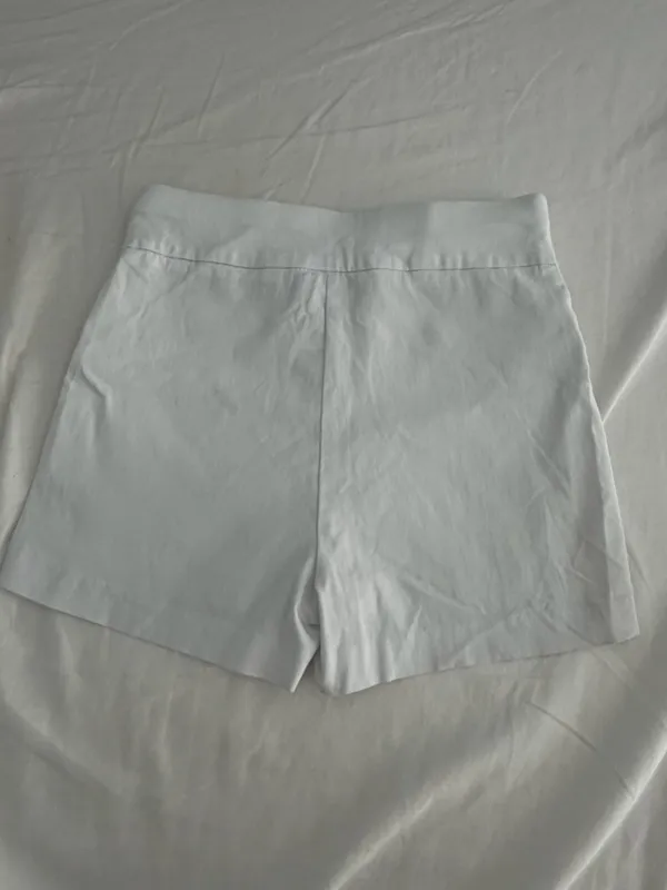 White Micro Shorts - Image 3