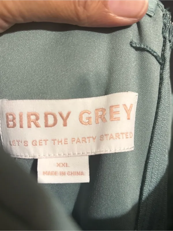 Birdy Grey Sleeveless Light Sage Chiffon Maxi Dress Elegant Women's Evening Gown - Image 6