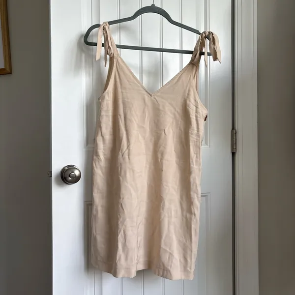 ASOS Cream Sleeveless Spaghetti Strap Mini Dress - Image 2